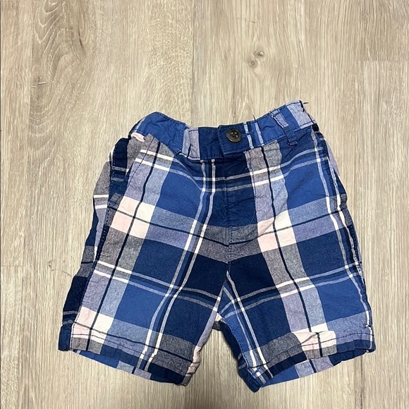 Blue Plaid Shorts - Picture 1 of 1